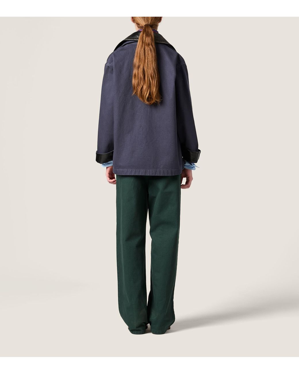 Miu Miu Blue Cotton Chore Jacket