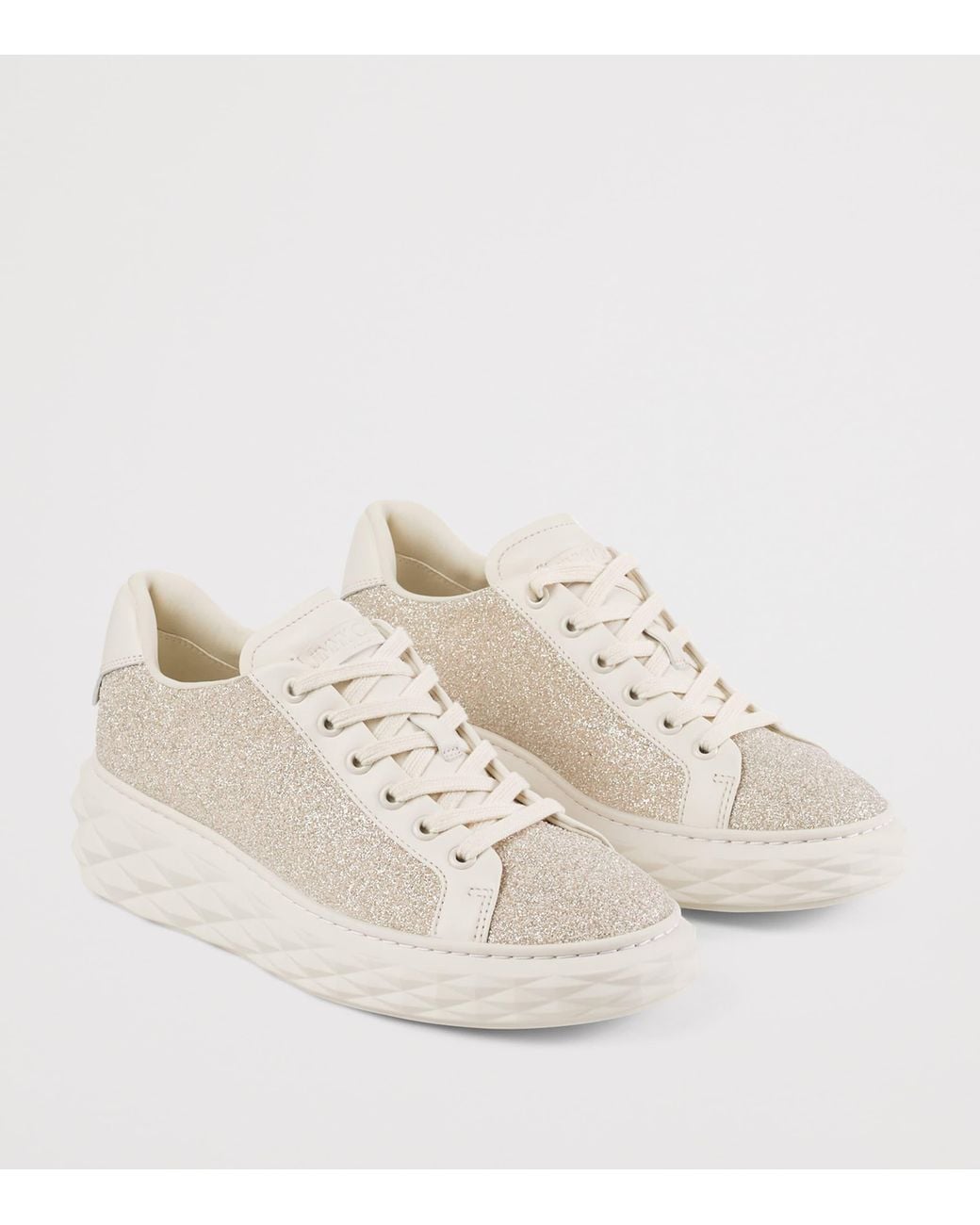 Jimmy Choo Natural Diamond Light Max Glitter Sneakers