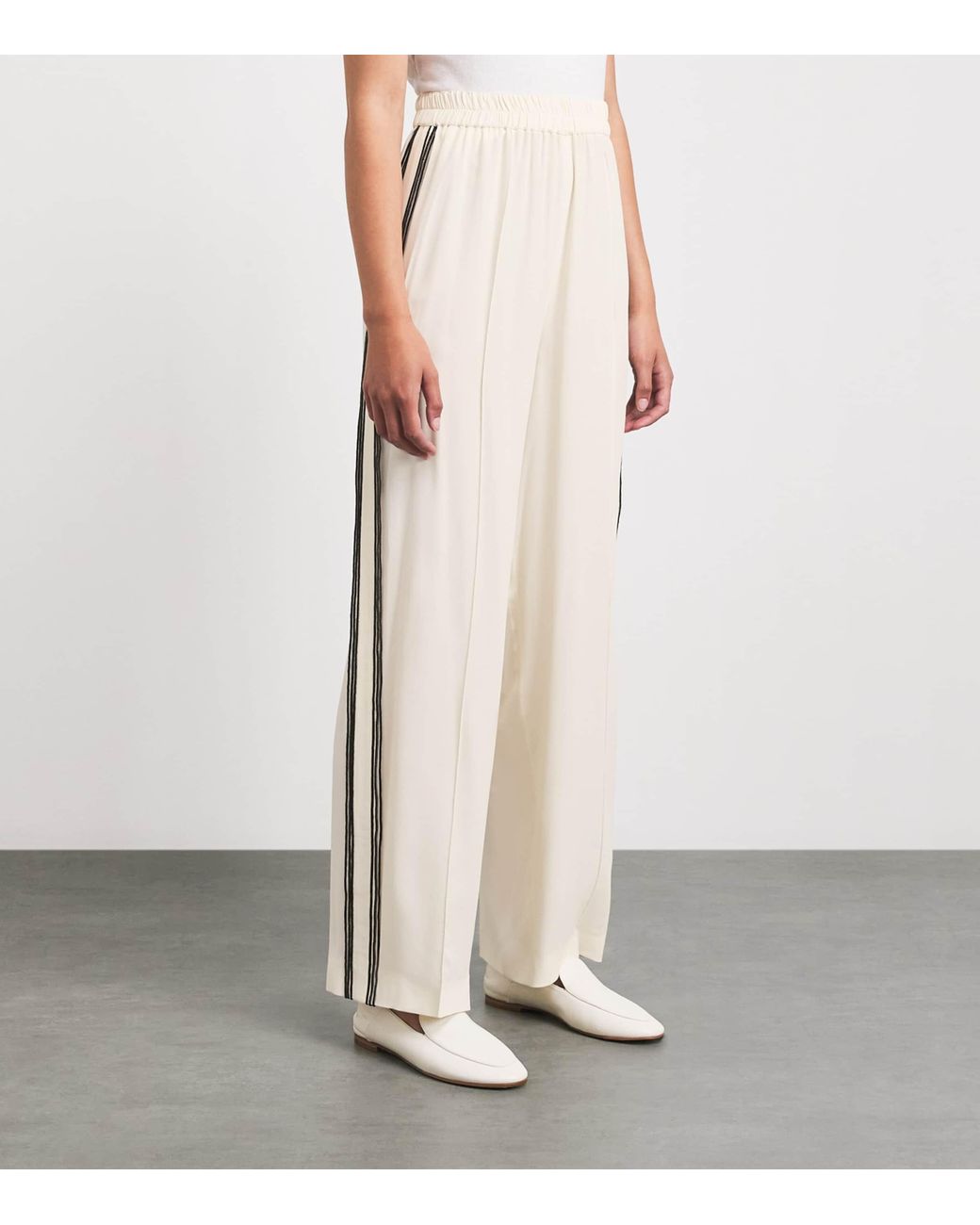Fabiana Filippi White Beaded Sweatpants