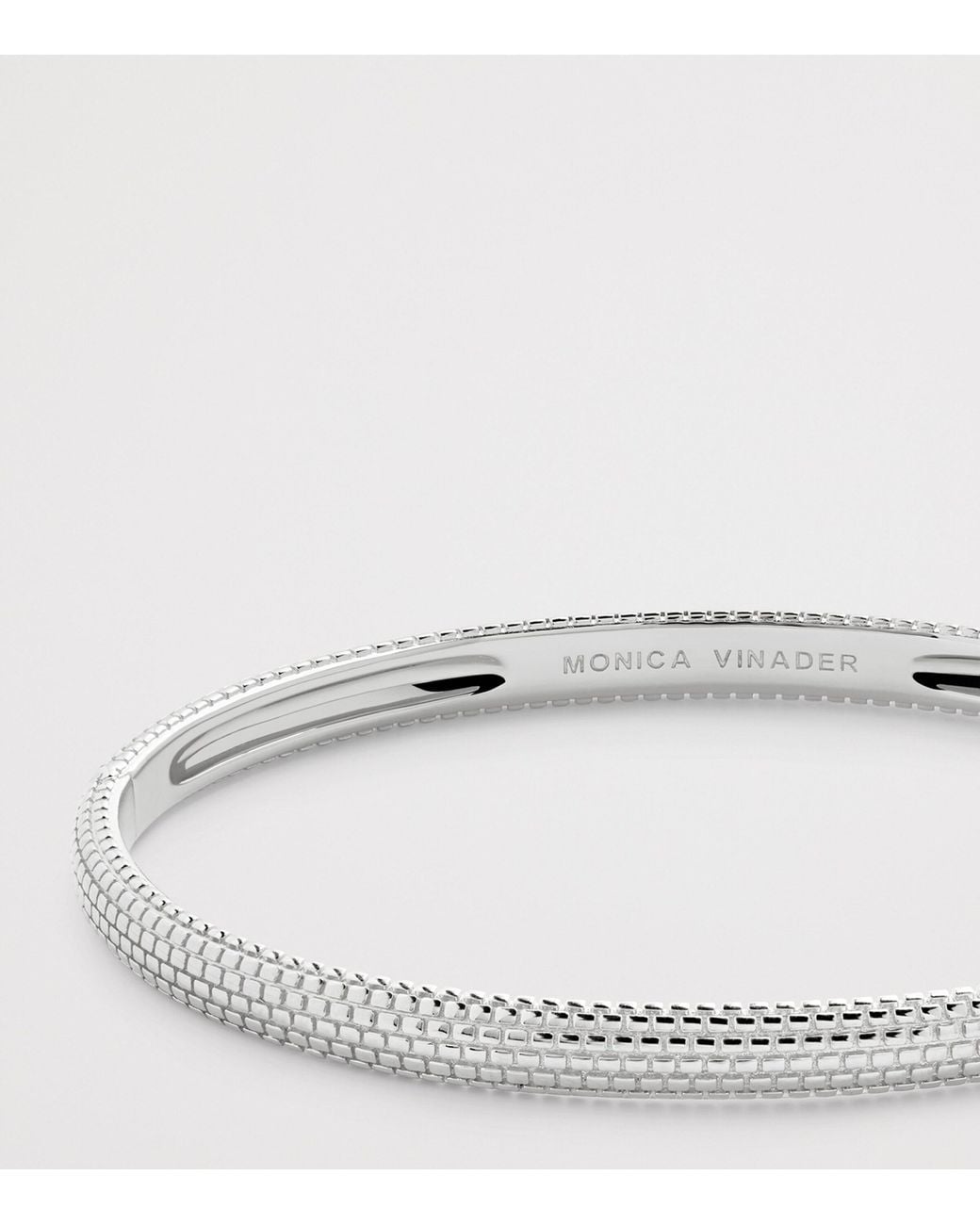Monica Vinader Brown Sterling Heirloom Bangle