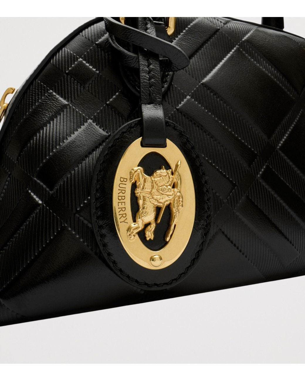 Burberry Black Mini Leather Primrose Top-Handle Bag