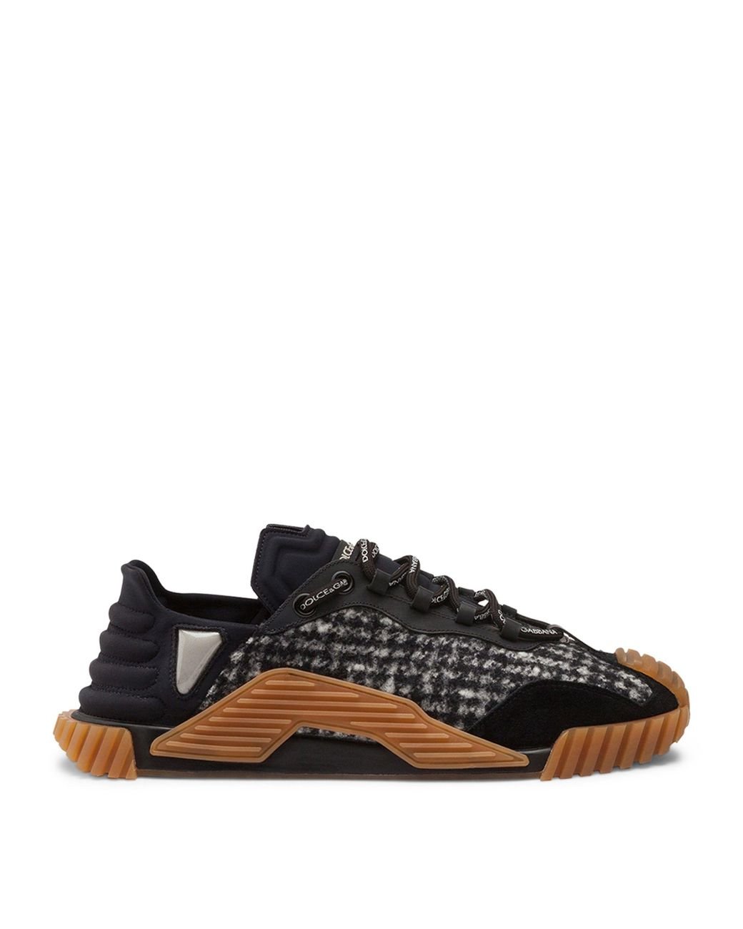 Dolce & Gabbana Leather Ns1 Sneakers in Black for Men - Lyst