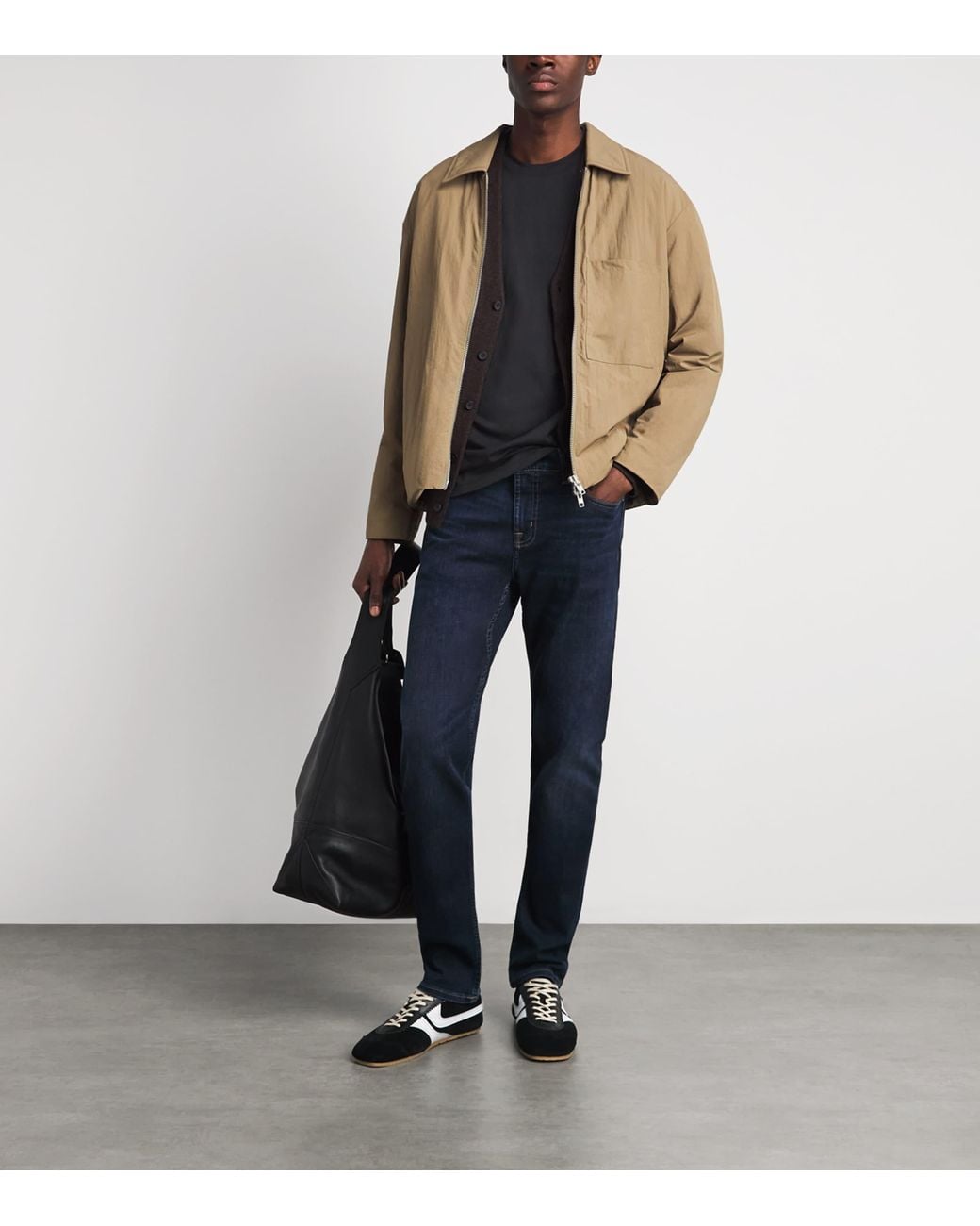 7 For All Mankind Blue Crew-Neck T-Shirt for men