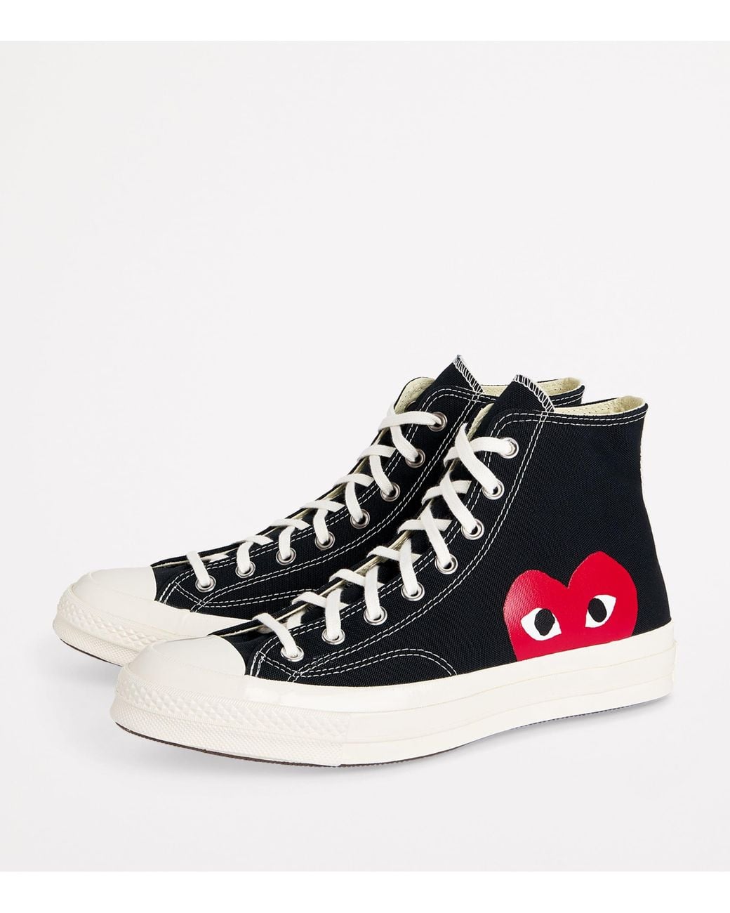 COMME DES GARÇONS PLAY Black X Converse Heart Chuck Taylor All Star '70 High-Top Sneakers for men