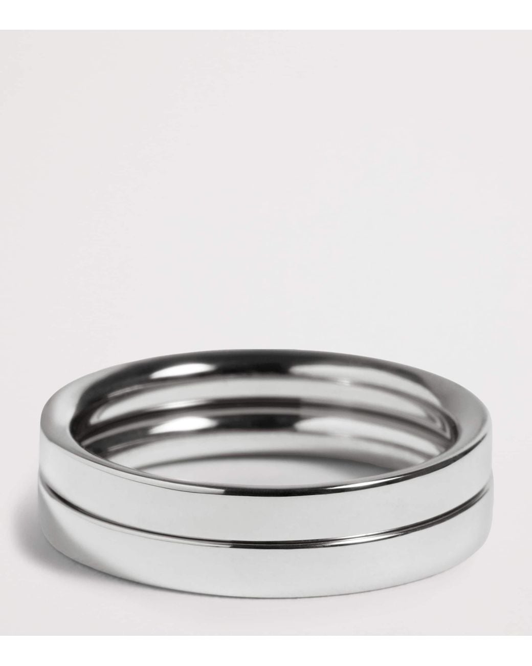 Monica Vinader White Sterling Essential Stacking Ring