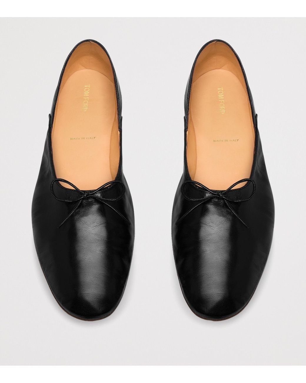 Tom Ford Black Leather Informal Slippers for men