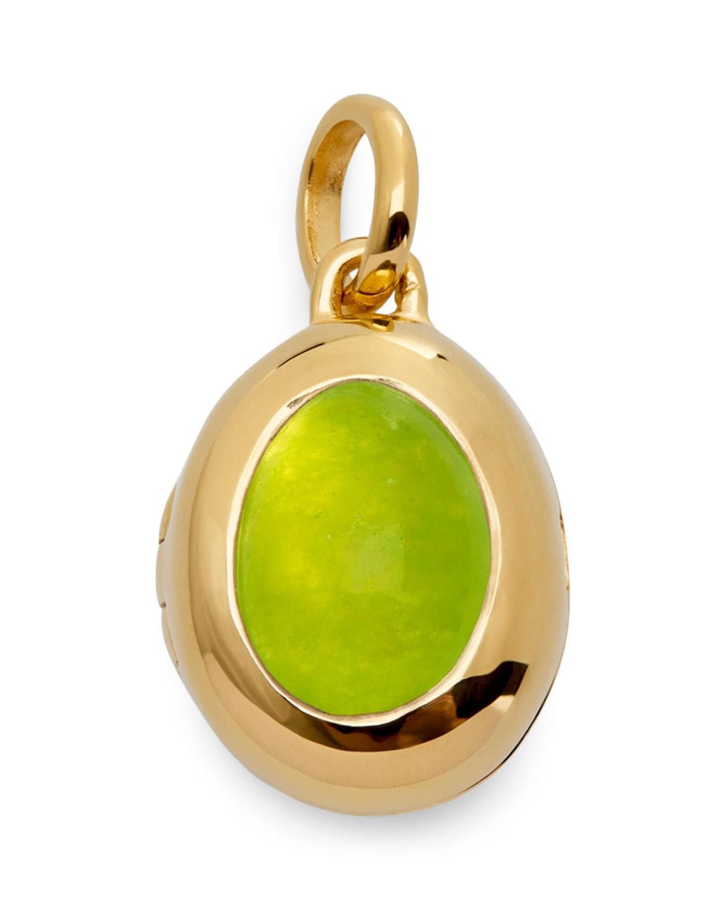 Monica Vinader Metallic Vermeil And Peridot Quartz August Birthstone Locket