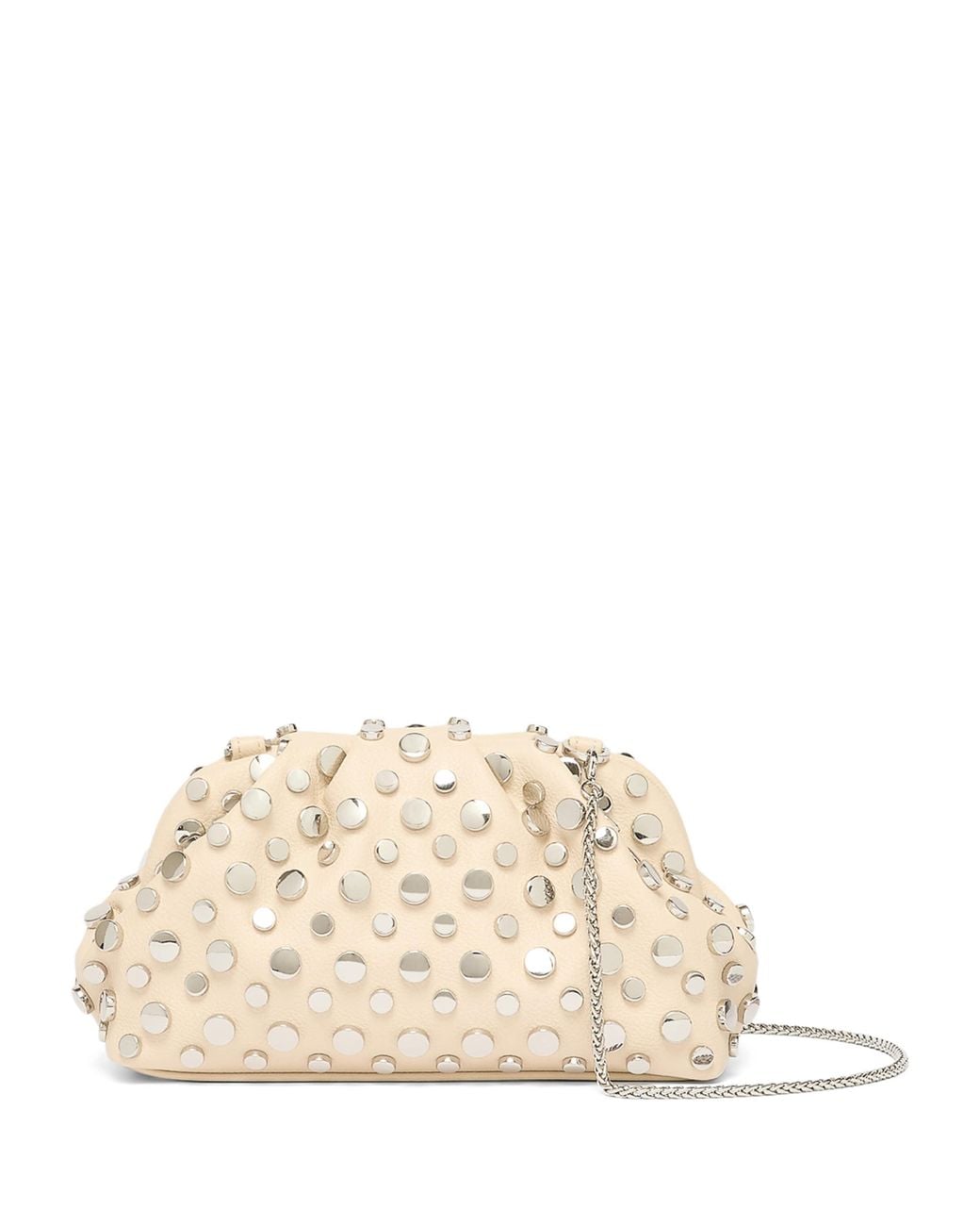 Marella Natural Studded Clutch Bag