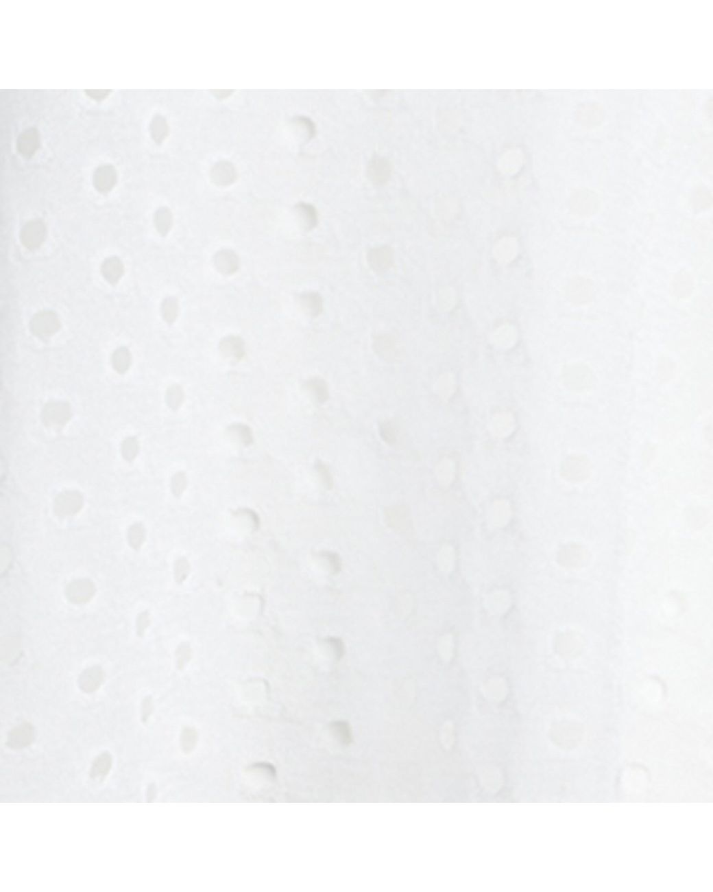 Alaïa White Silk Eyelet Tunic Top