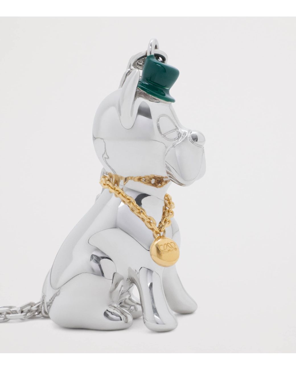 Loewe White Sterling Dog Necklace