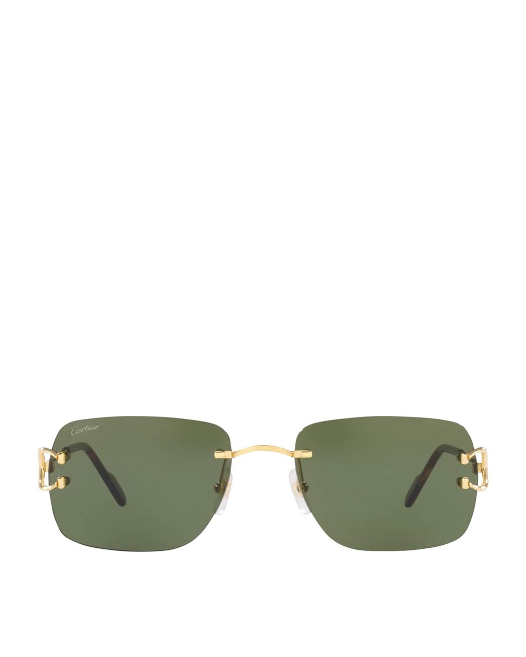 Cartier Green Rectangular Sunglasses for men