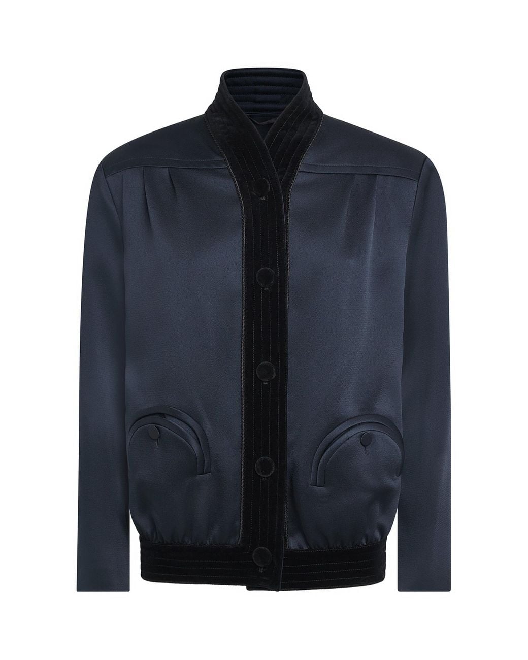 Blazé Milano Blue Satin Novalis Coiba Jacket