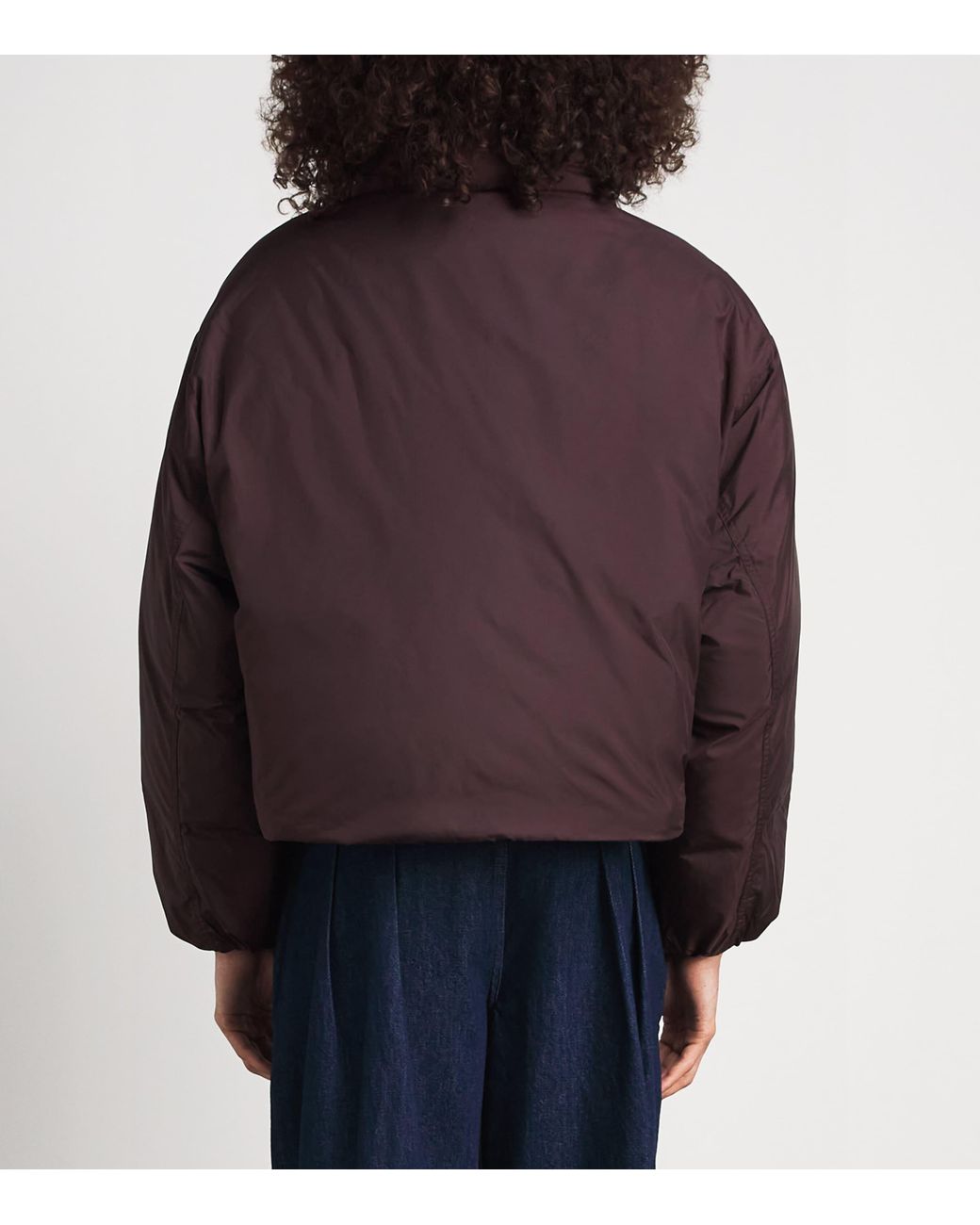 Polo Ralph Lauren Purple Down Cropped Puffer Jacket