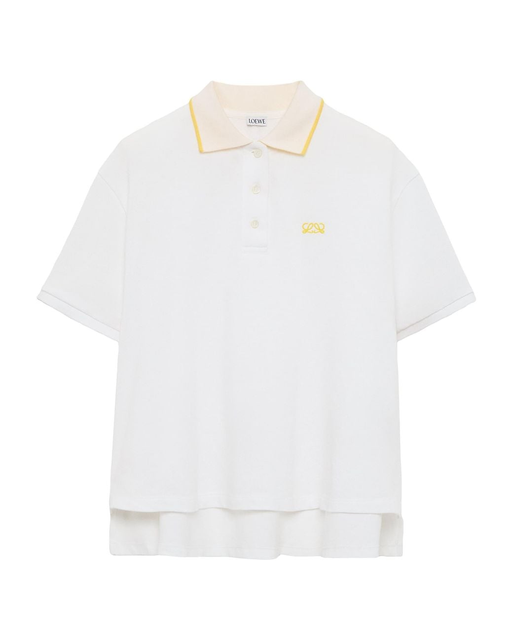 Loewe White Stretch-Cotton Polo Shirt