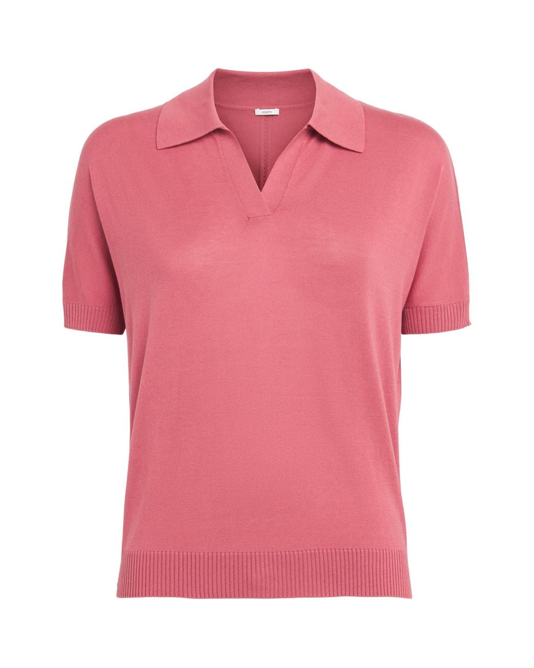 Joseph Pink Superfine Silk Niata Polo Shirt
