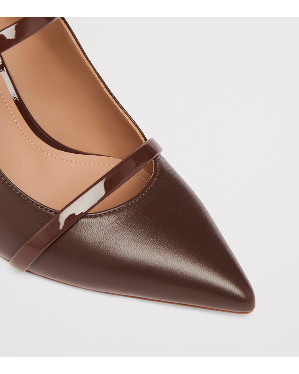 Malone Souliers Brown Leather Maureen Heeled Mules 70