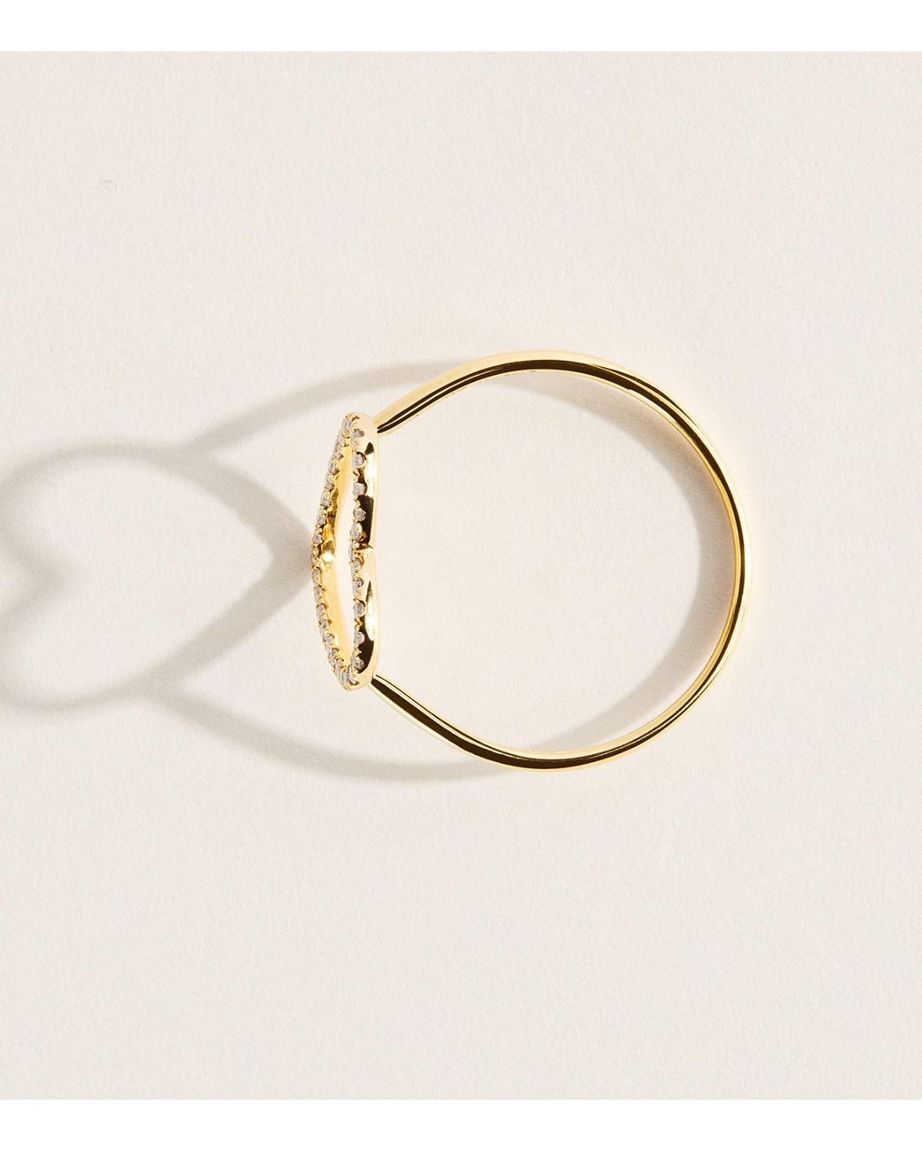 Rosa De La Cruz Natural And Diamond Love Heart Ring