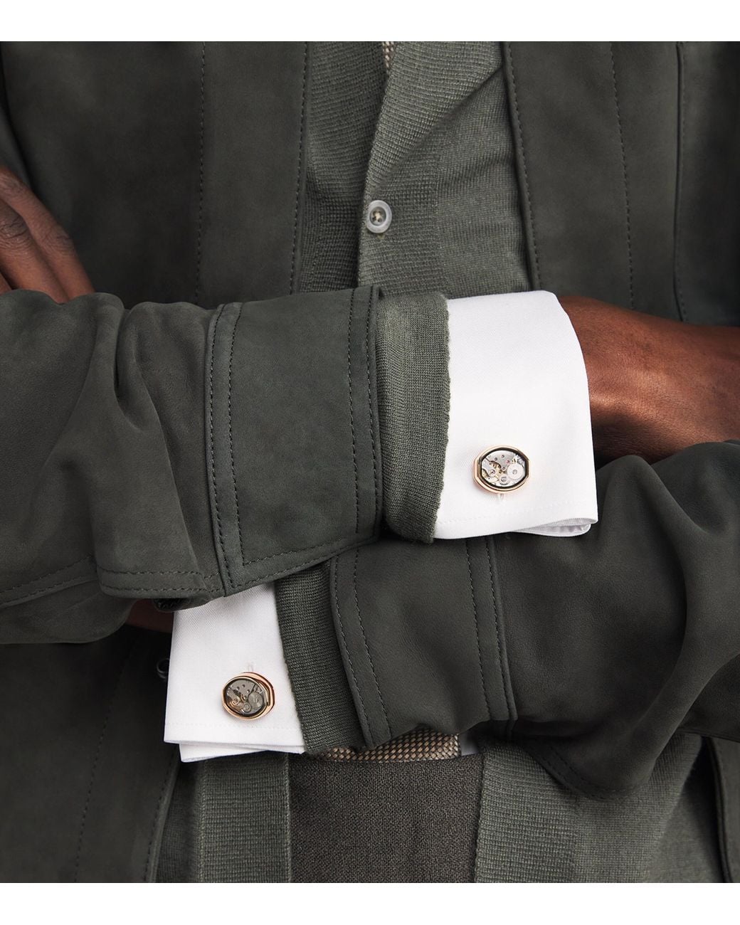 Tateossian Brown Skeleton Cufflinks for men