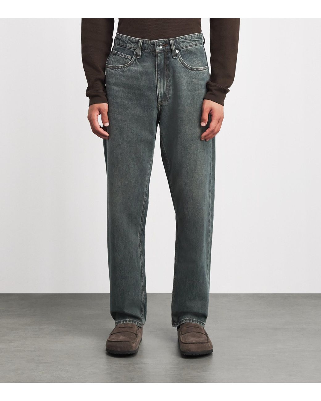 Rag & Bone Gray Fit 4 Straight Jeans for men