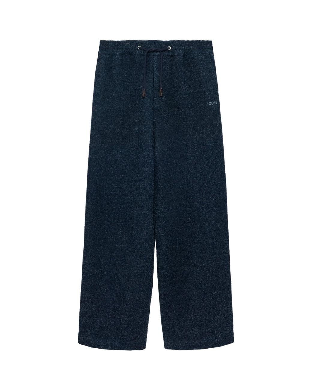Loewe Blue Textured Drawstring Trousers for men