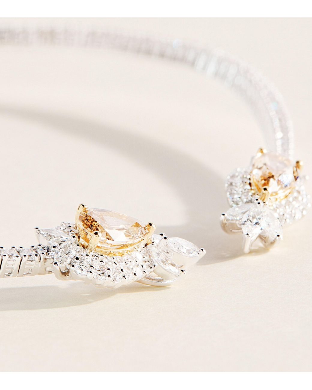 YEPREM Natural And Diamond Reign Supreme Necklace