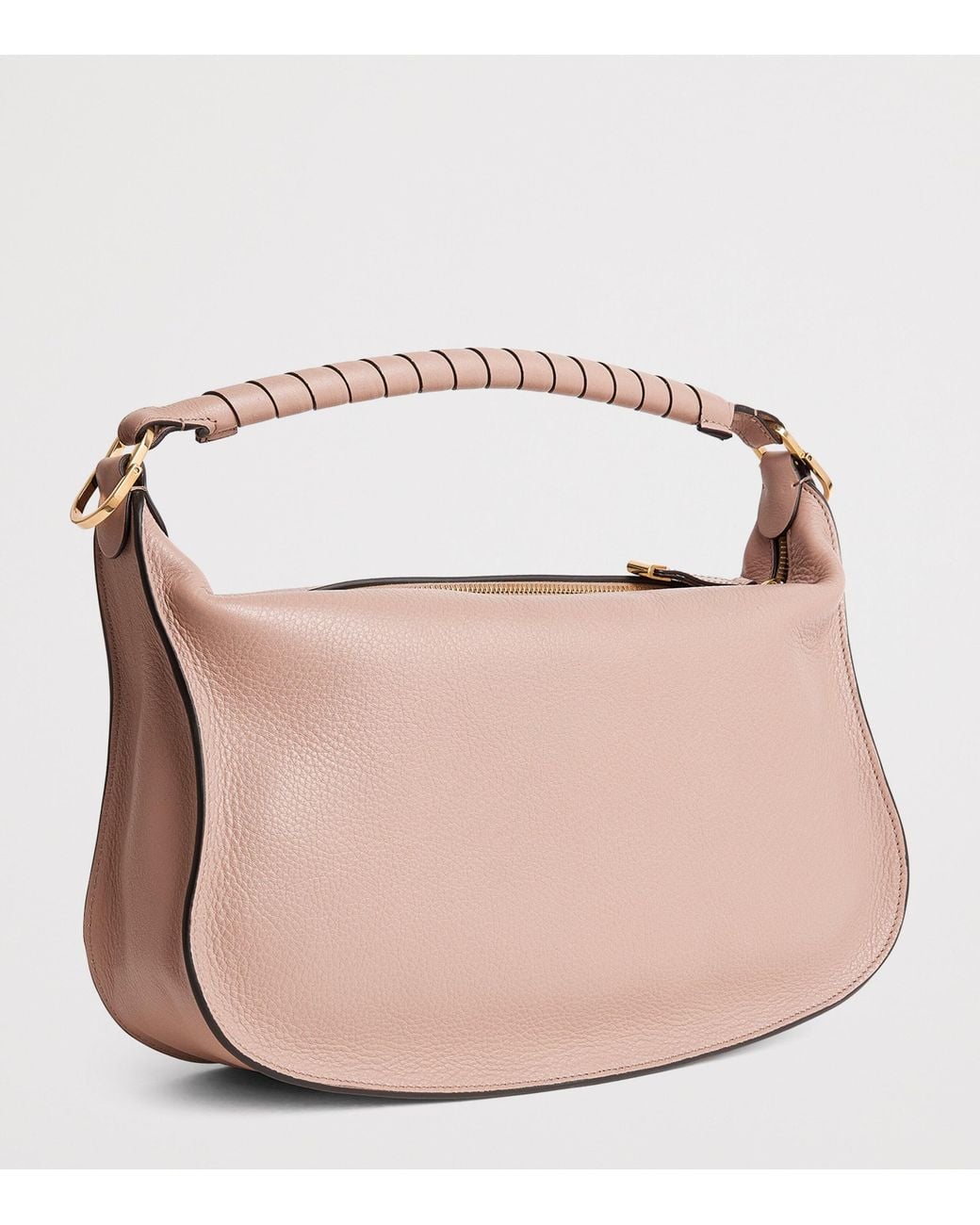 Chloé Pink Small Leather Marcie Shoulder Bag