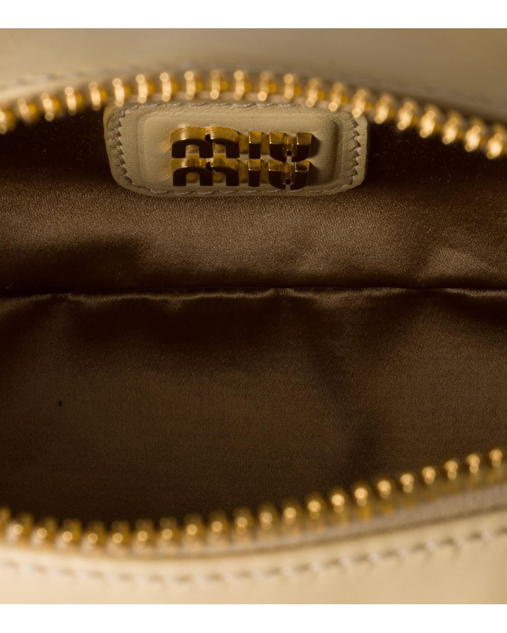 Miu Miu Natural Matelassé Leather Arcadie Top-Handle Bag