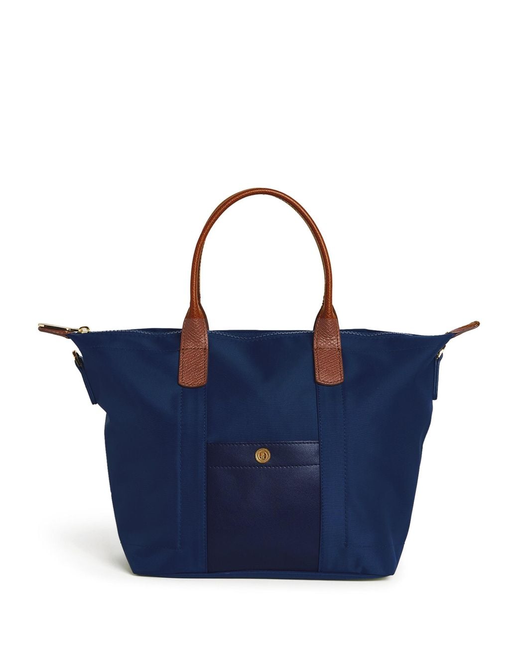 Harrods Blue Grab Nylon Tote Bag