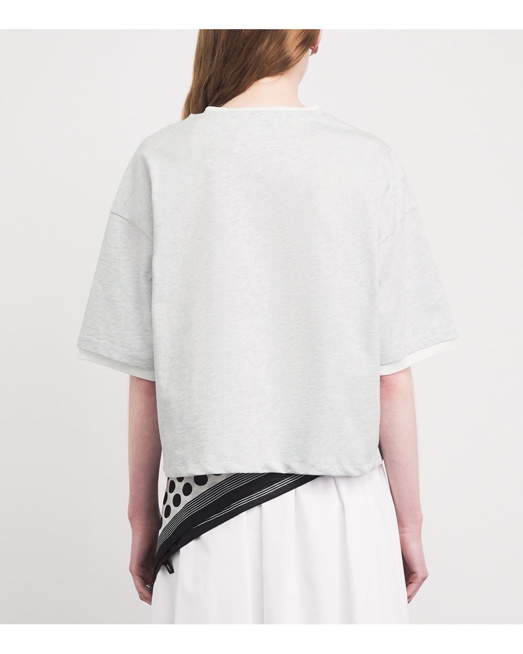 Sandro White Cotton Logo T-Shirt