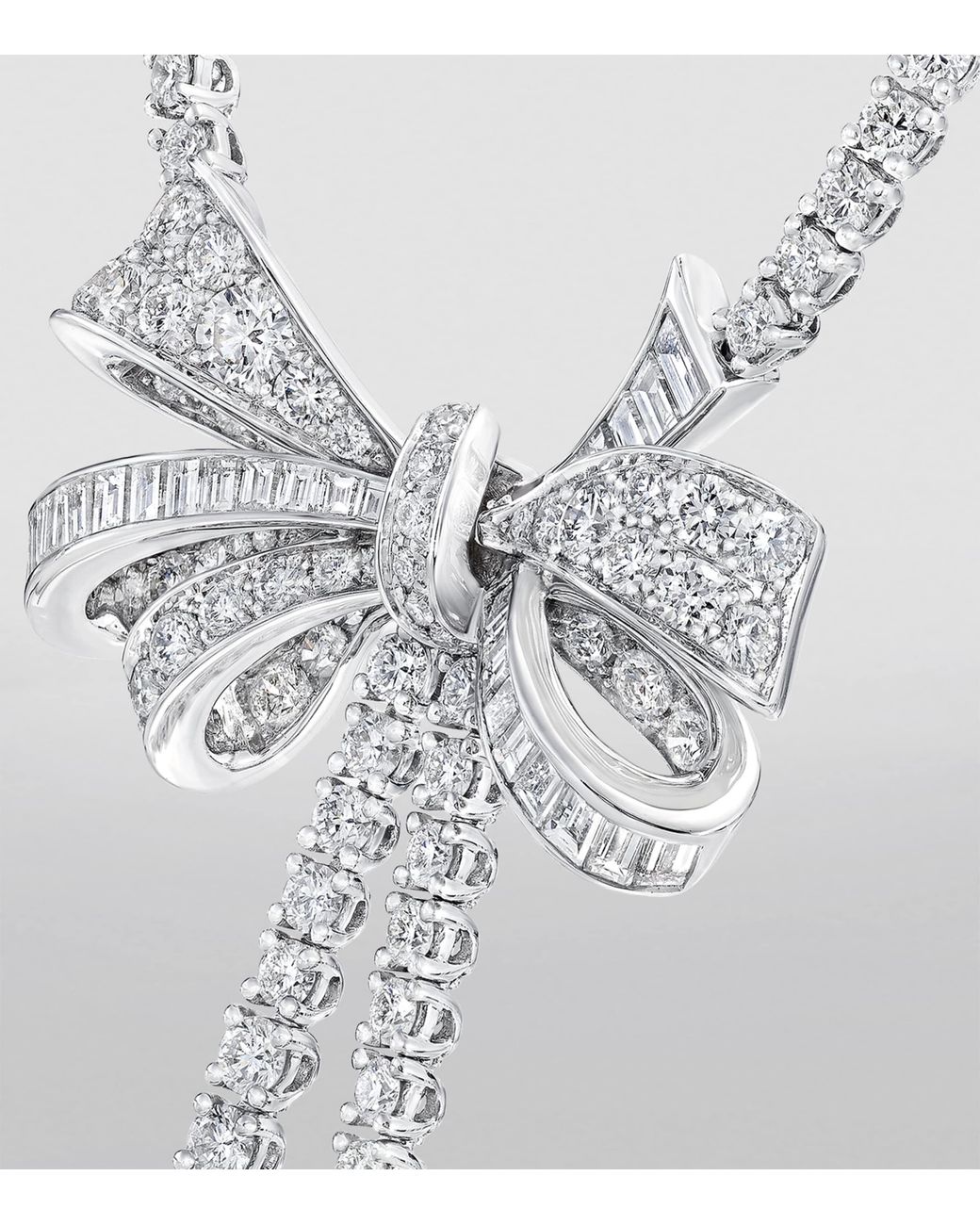 Graff Metallic And Diamond Tilda's Bow Necklace