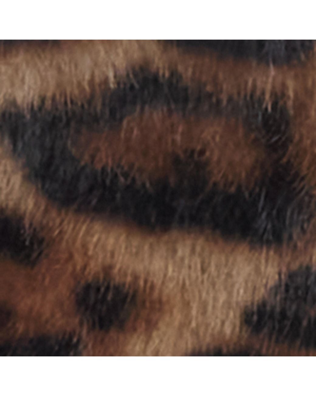 Source Unknown Brown Faux Fur Inko Scarf