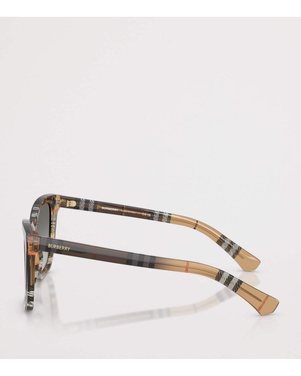 Burberry Gray Acetate Be4470 Square Sunglasses