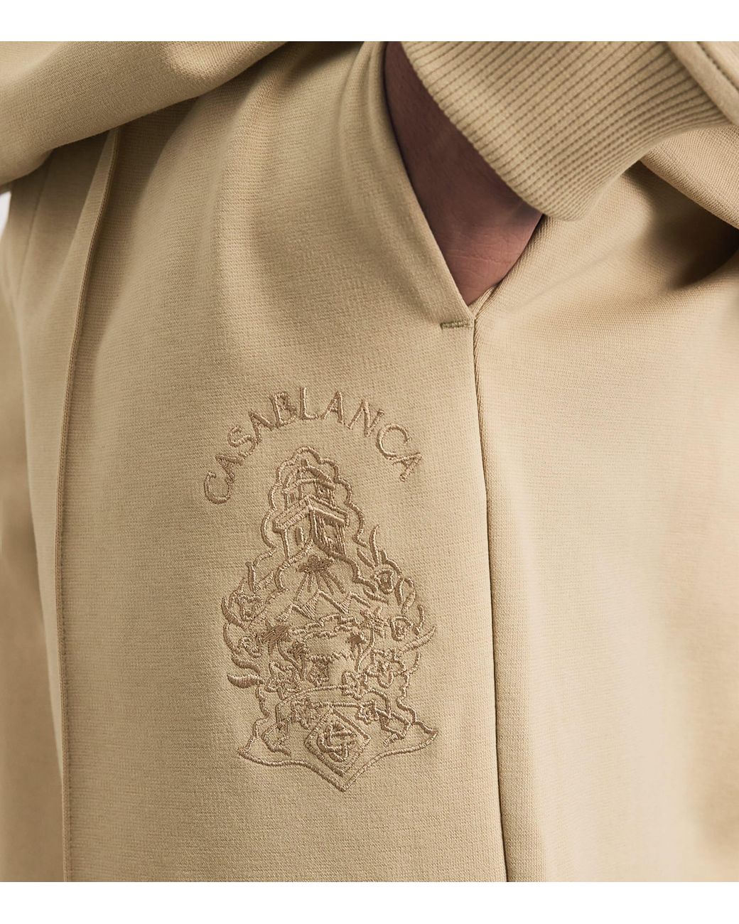 Casablanca Natural Drawstring Punto Sweatpants for men
