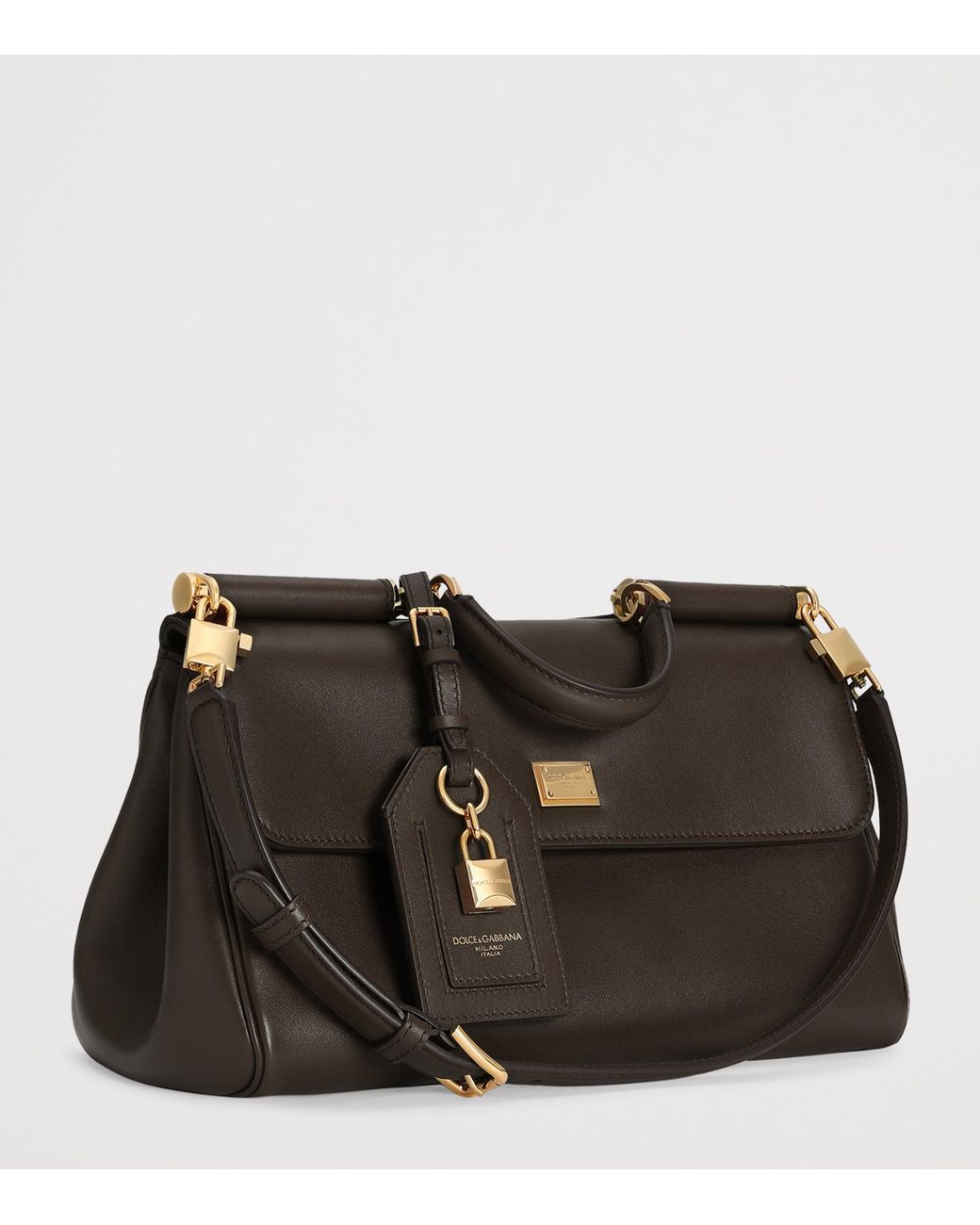 Dolce & Gabbana Black Calfskin My Sicily Shoulder Bag