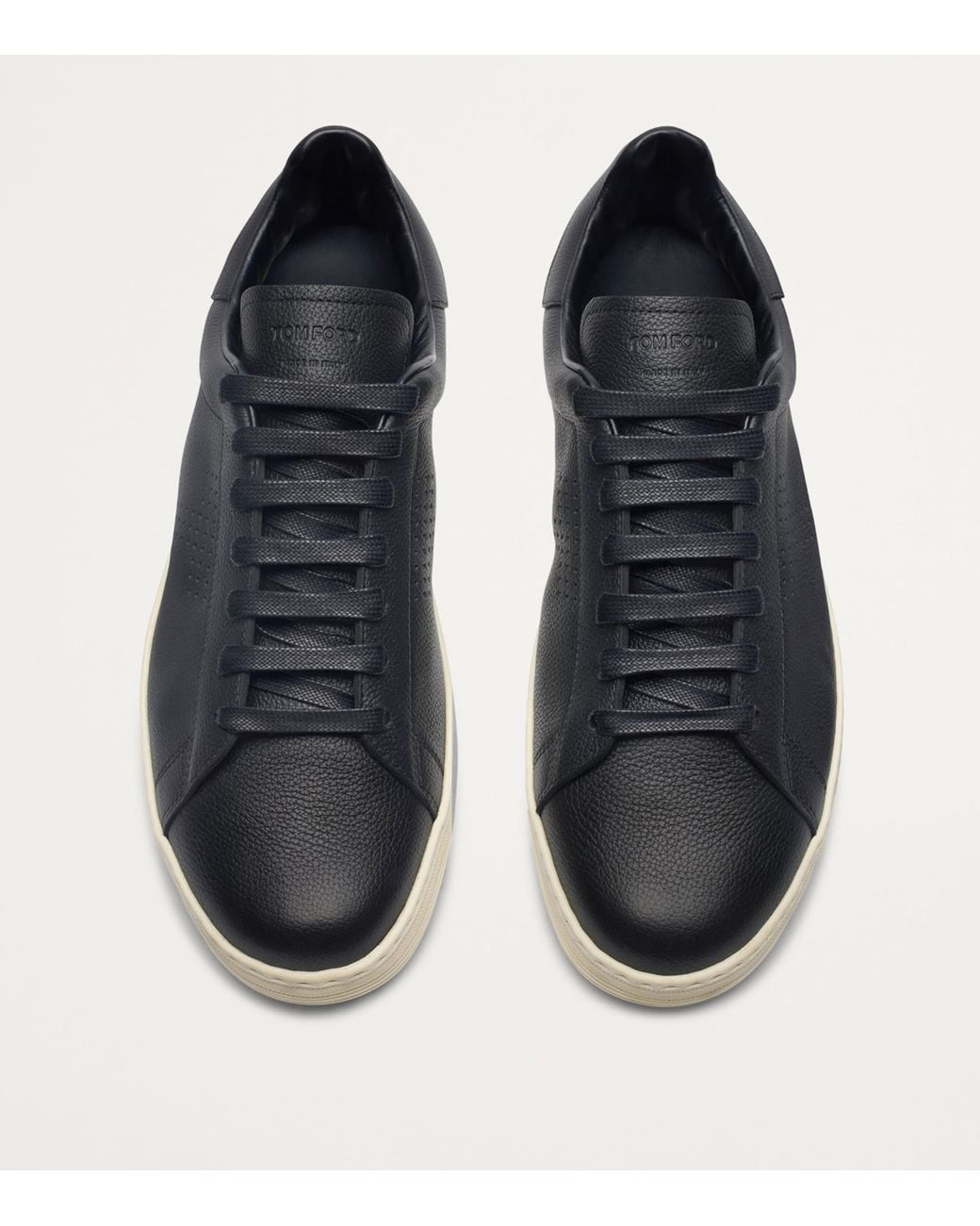 Tom Ford Blue Leather Warwick Sneakers for men