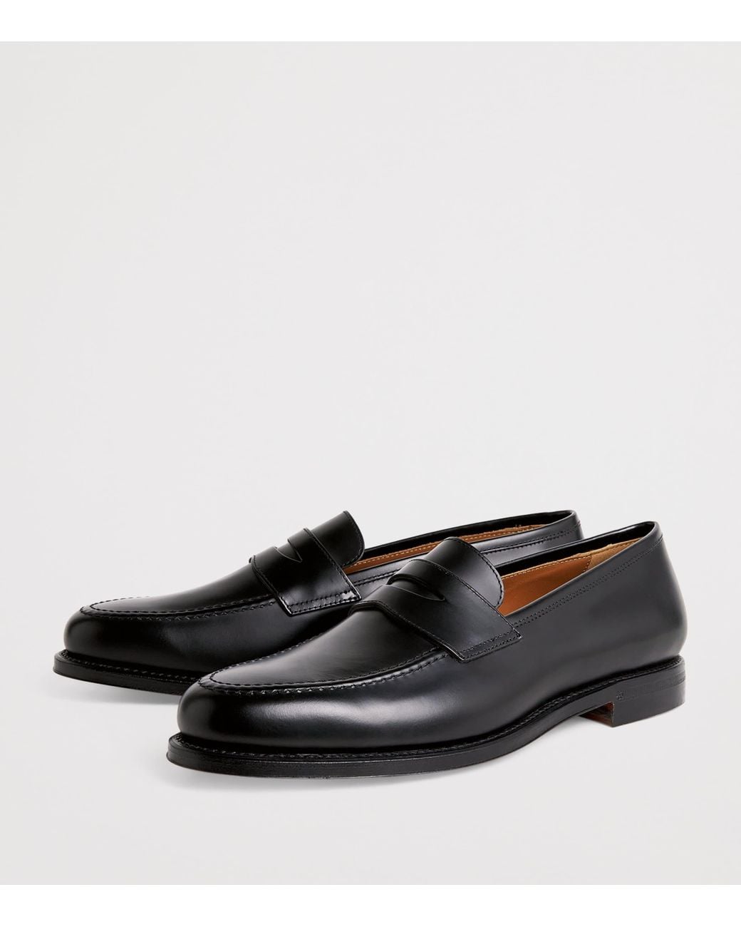 Polo Ralph Lauren Black Leather Maestra Penny Loafers for men