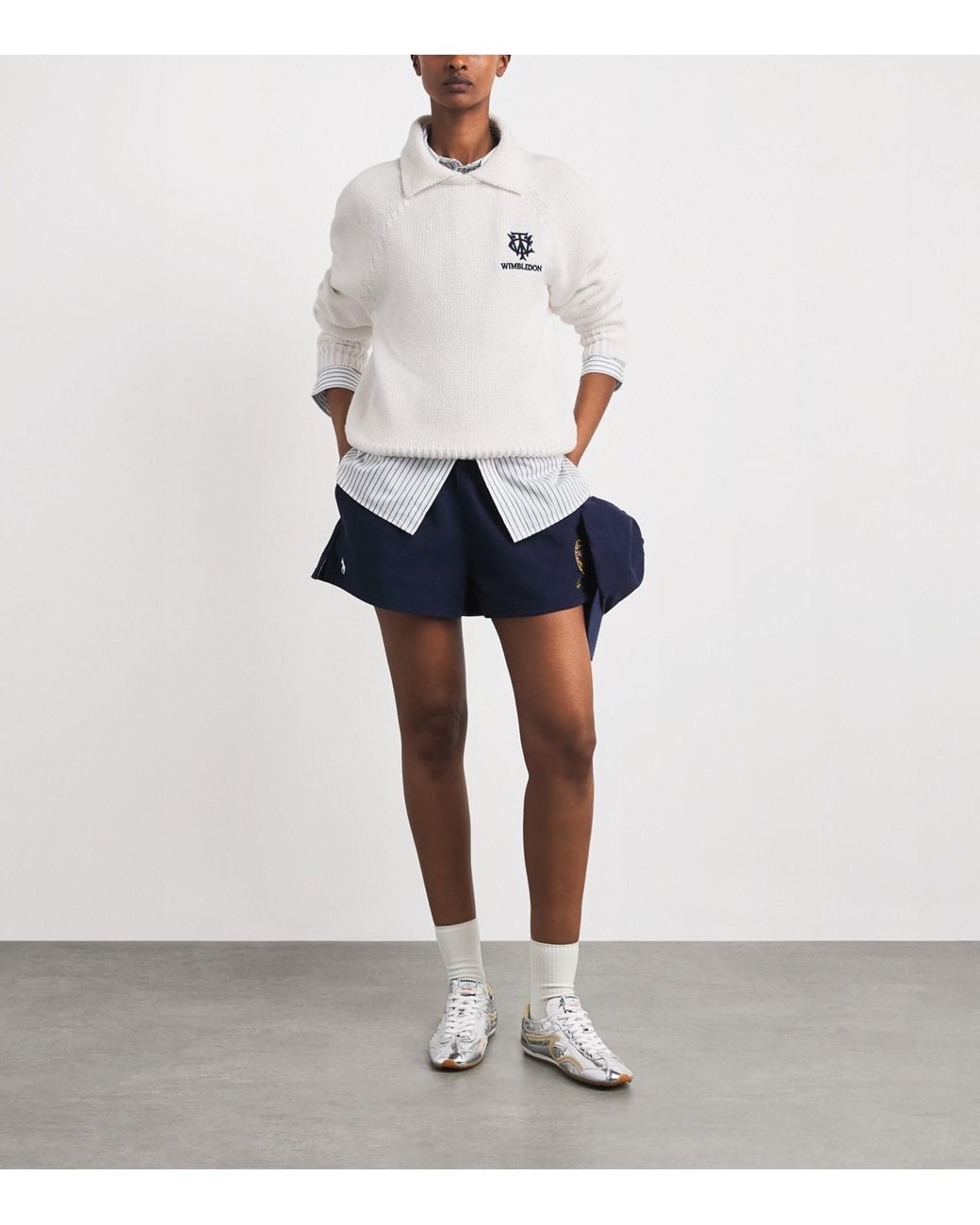 Polo Ralph Lauren White X Wimbledon Cotton Polo Sweater