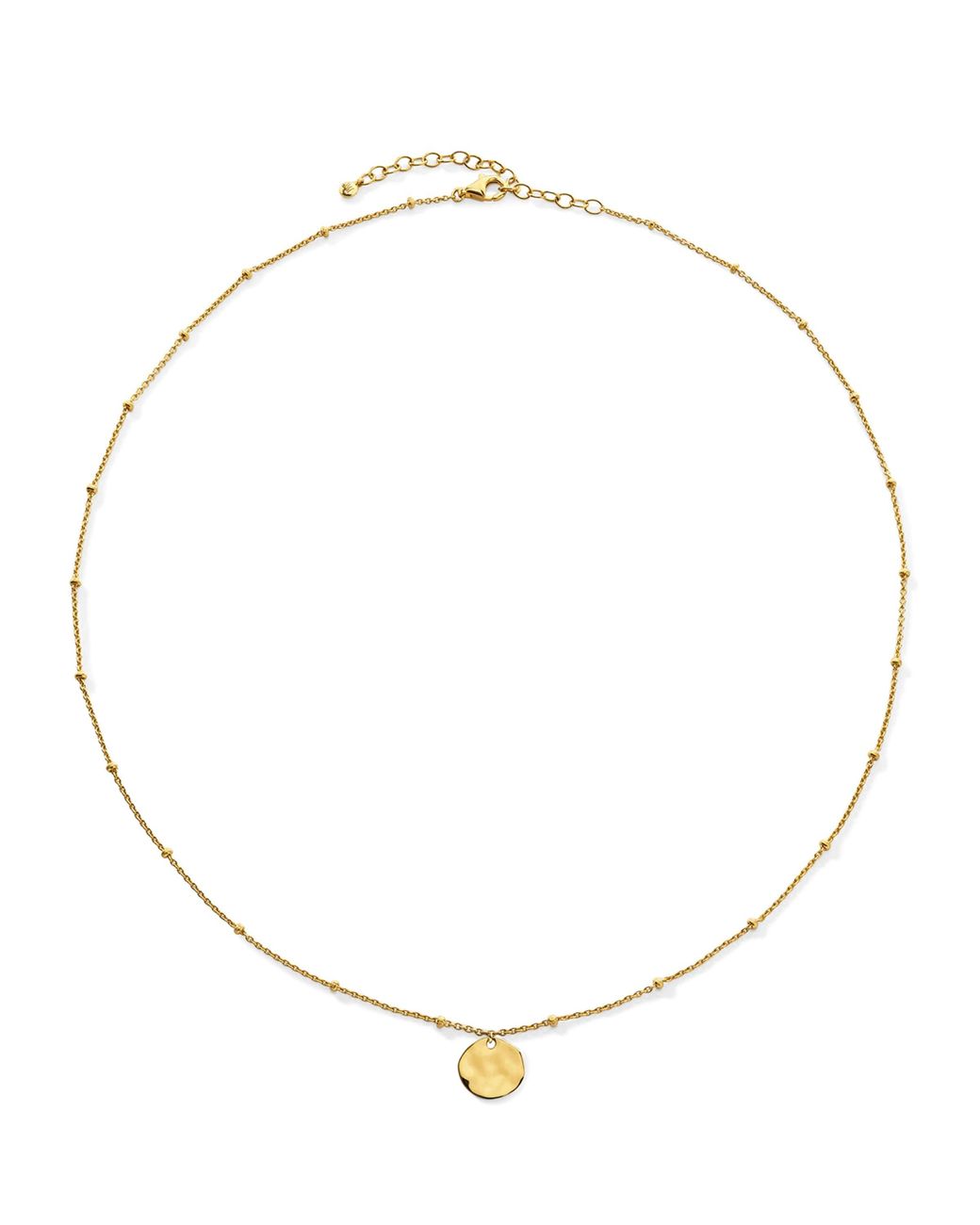 Monica Vinader Metallic Vermeil Mv Siren Muse Disc Chain Necklace