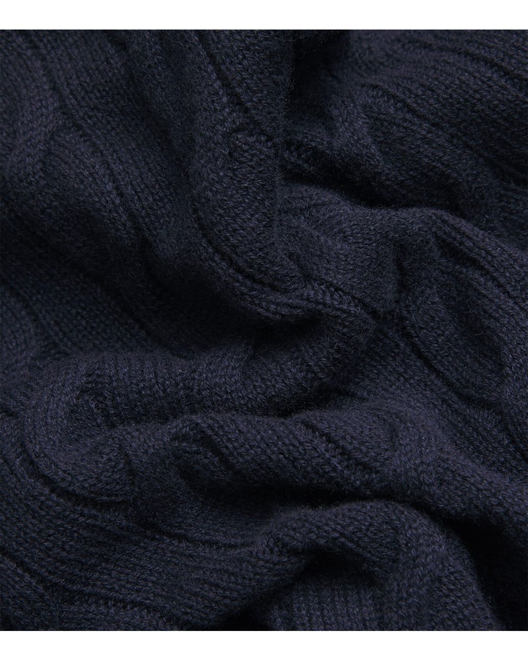 Ralph Lauren Blue Cashmere Cable-Knit Sweater for men