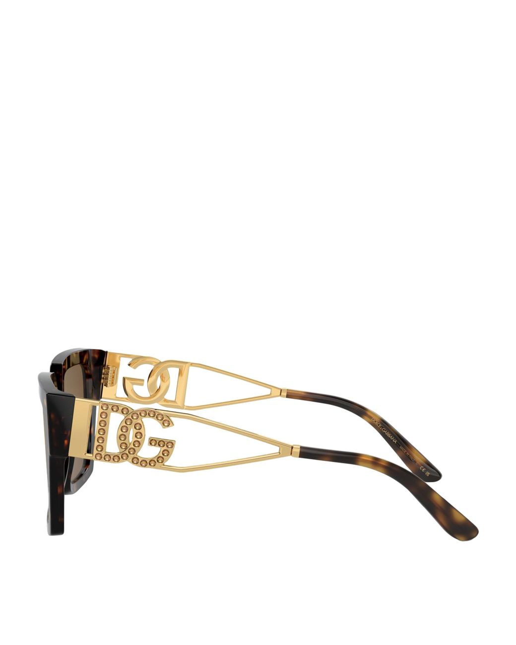 Dolce & Gabbana Brown Tortoiseshell Square Sunglasses