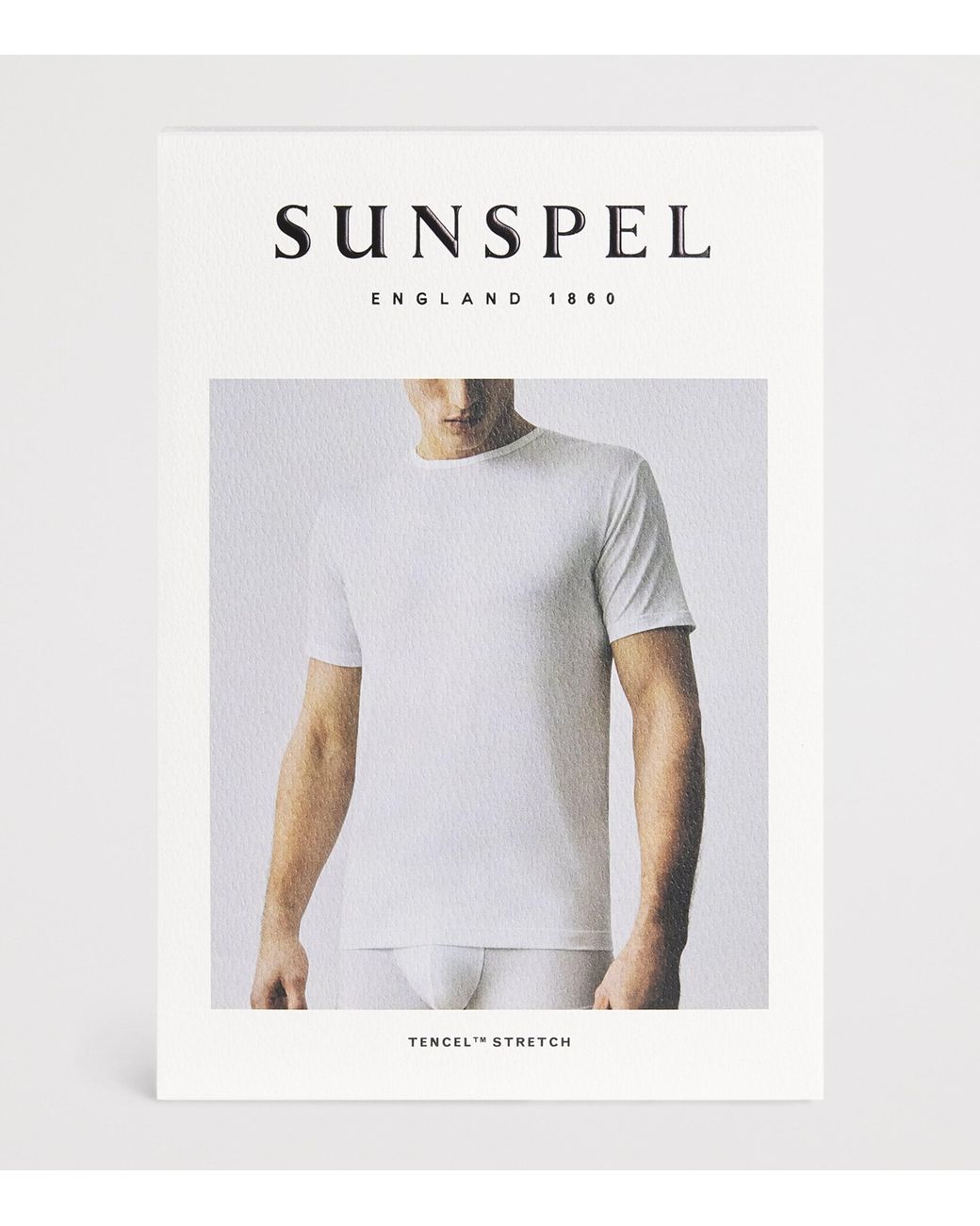 Sunspel White Tencel Stretch T-Shirt for men