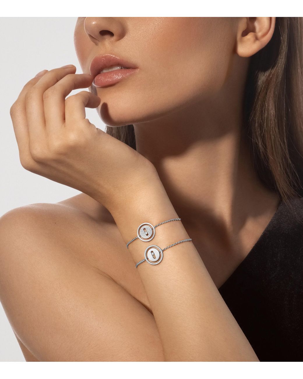 Messika White Lucky Move And Diamond Bracelet