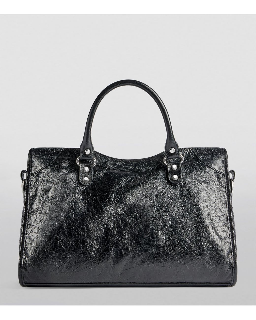 Balenciaga Black Medium Leather Le City Top-Handle Bag