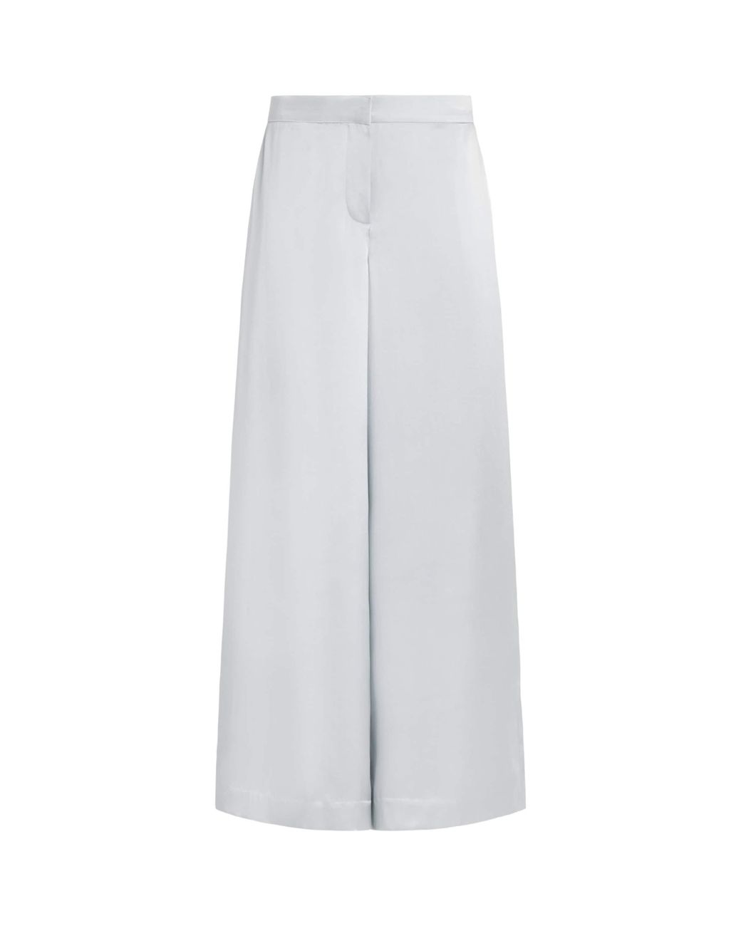 Abadia White Satin Trousers