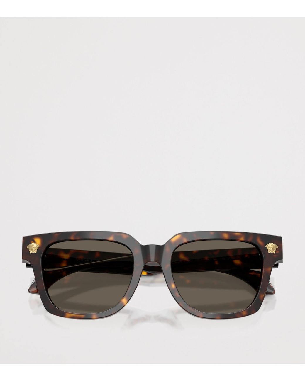 Versace Gray Acetate Square Sunglasses