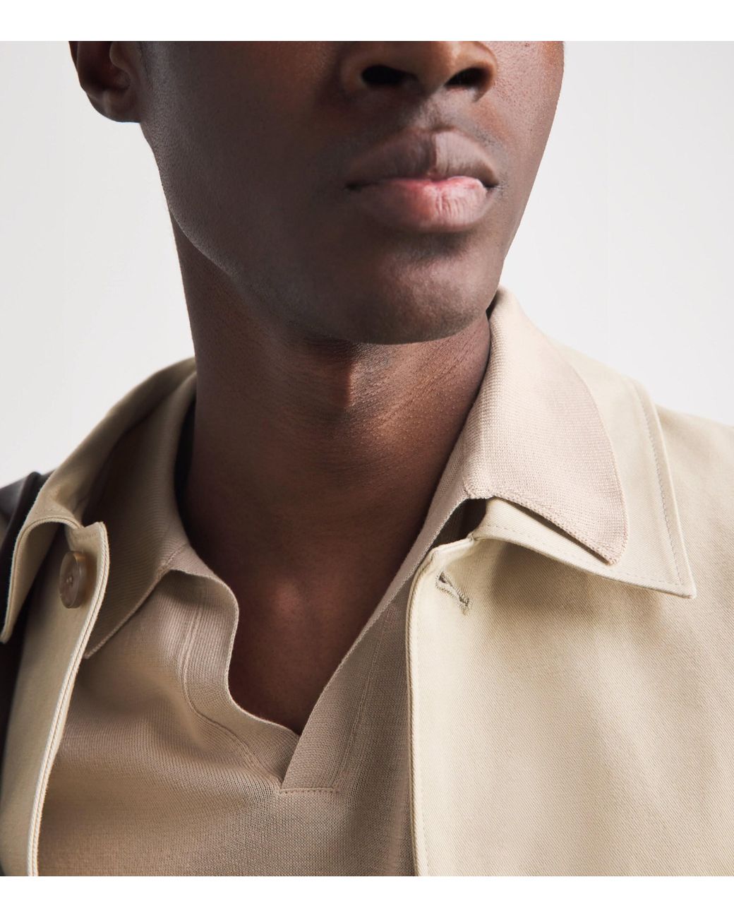 John Smedley Natural Sea Island Cotton Noah Polo Shirt for men