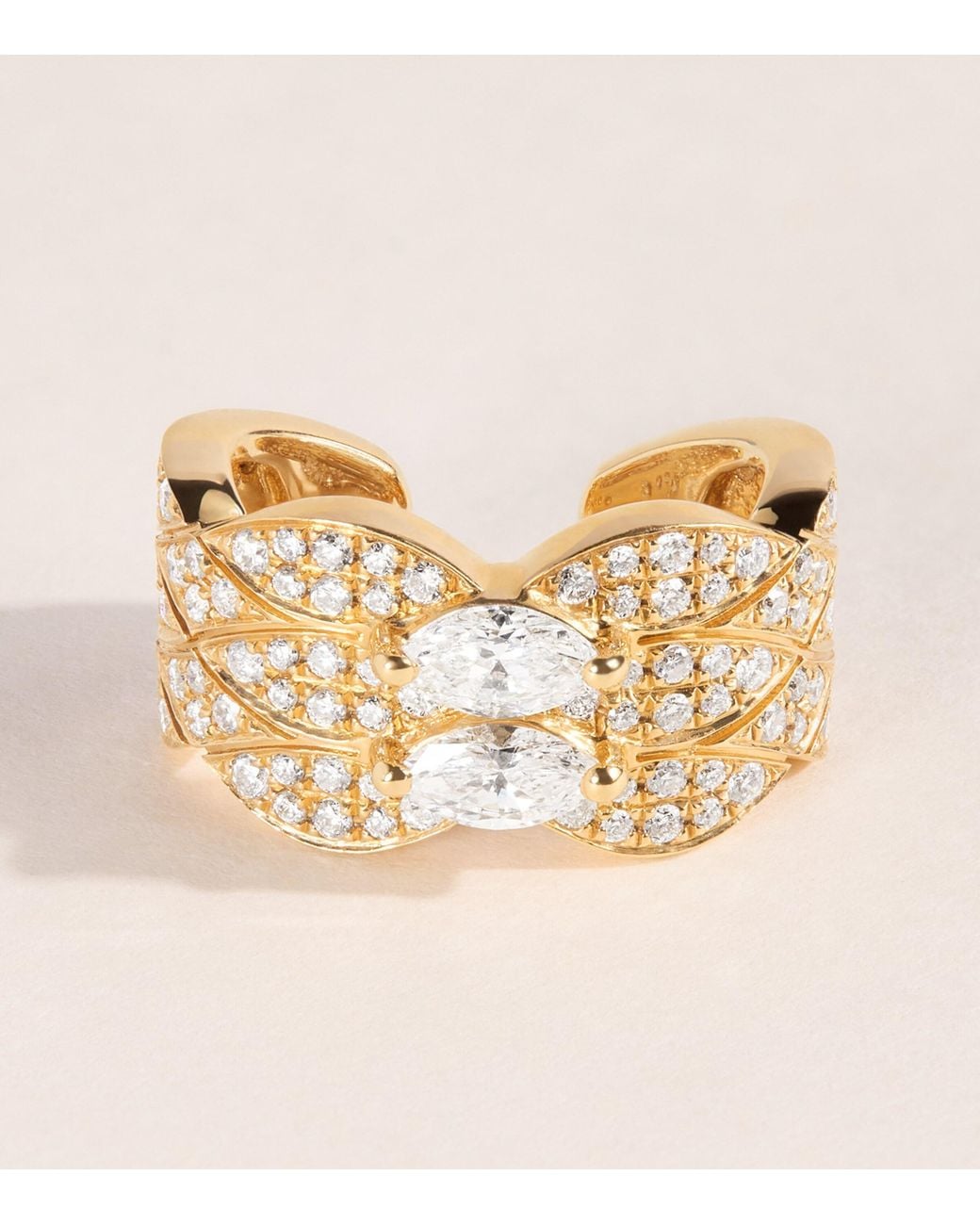 Anita Ko Metallic And Diamond Talitha Ear Cuff