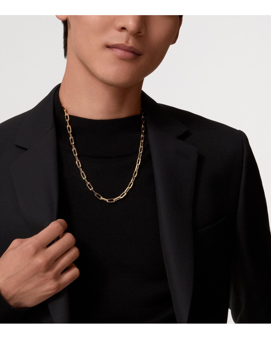 Cartier Metallic Santos De Chain Necklace