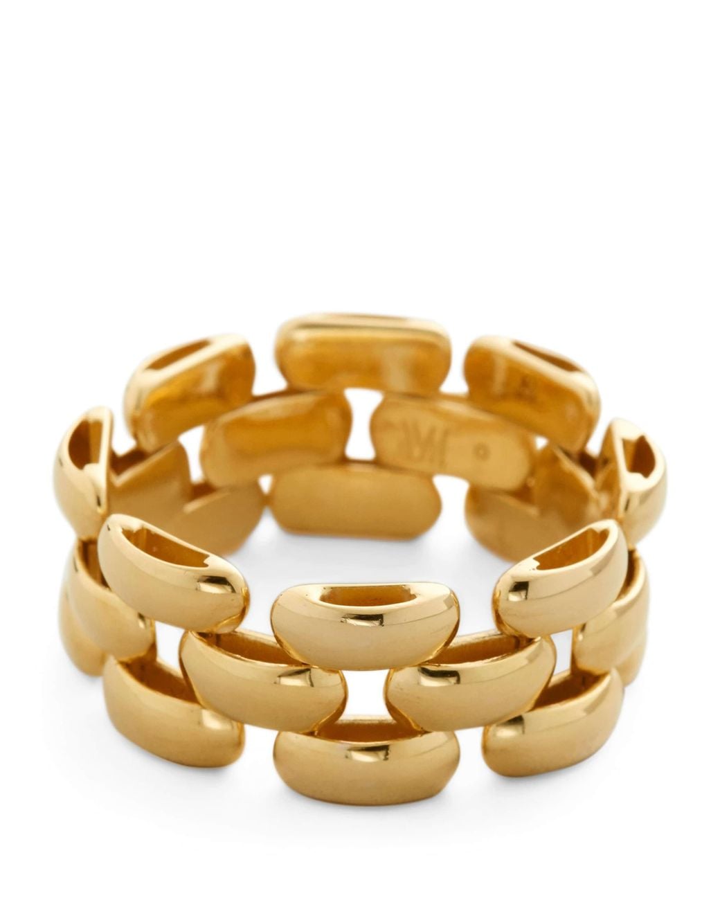 Monica Vinader Metallic Vermeil Heirloom Chain Ring