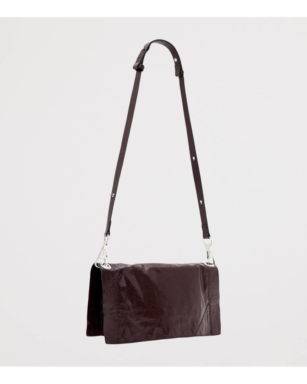 AllSaints Red Small Leather Lutece Cross-Body Bag